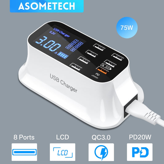 8/4-Port USB Charger - Kandy's Gadgets