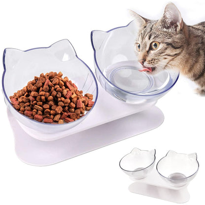 Pet Double Bowl With Raised Stand - Kandy's Gadgets