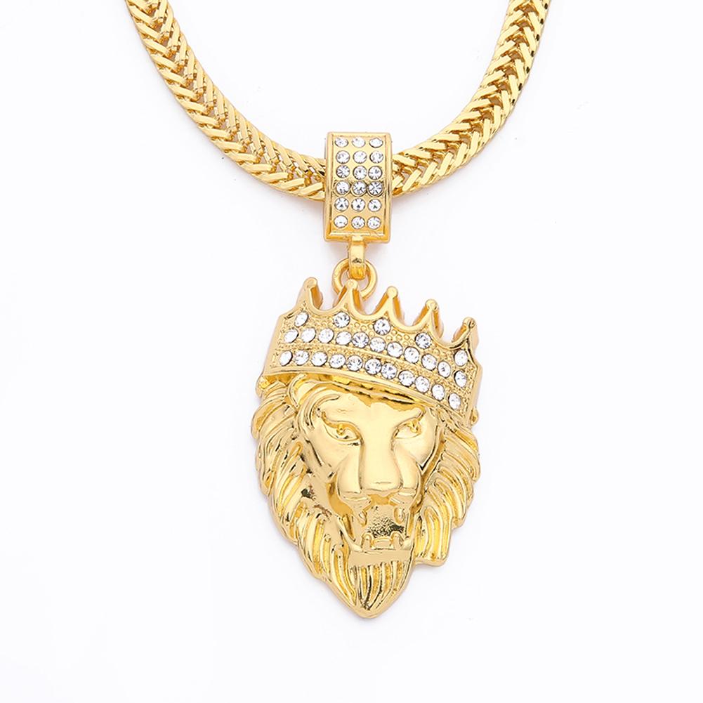 Men Lion Head Necklace - Kandy's Gadgets