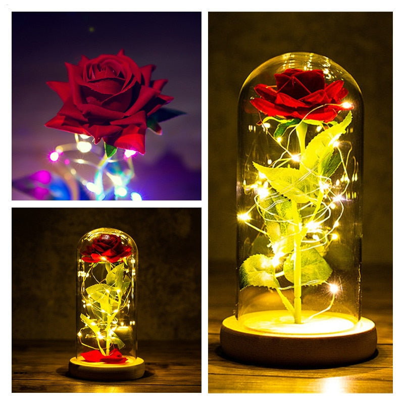 LED Enchanted Galaxy Rose - Kandy's Gadgets