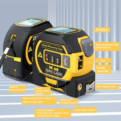 NEOHEXA™ - 3 In 1 Laser Tape Measure - Kandy's Gadgets