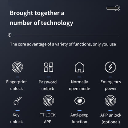 Smart Fingerprint Door Lock - Kandy's Gadgets