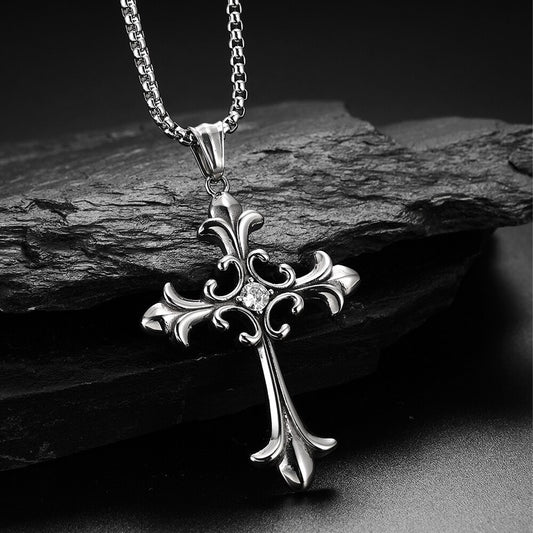 CZ Cross Necklace - Kandy's Gadgets