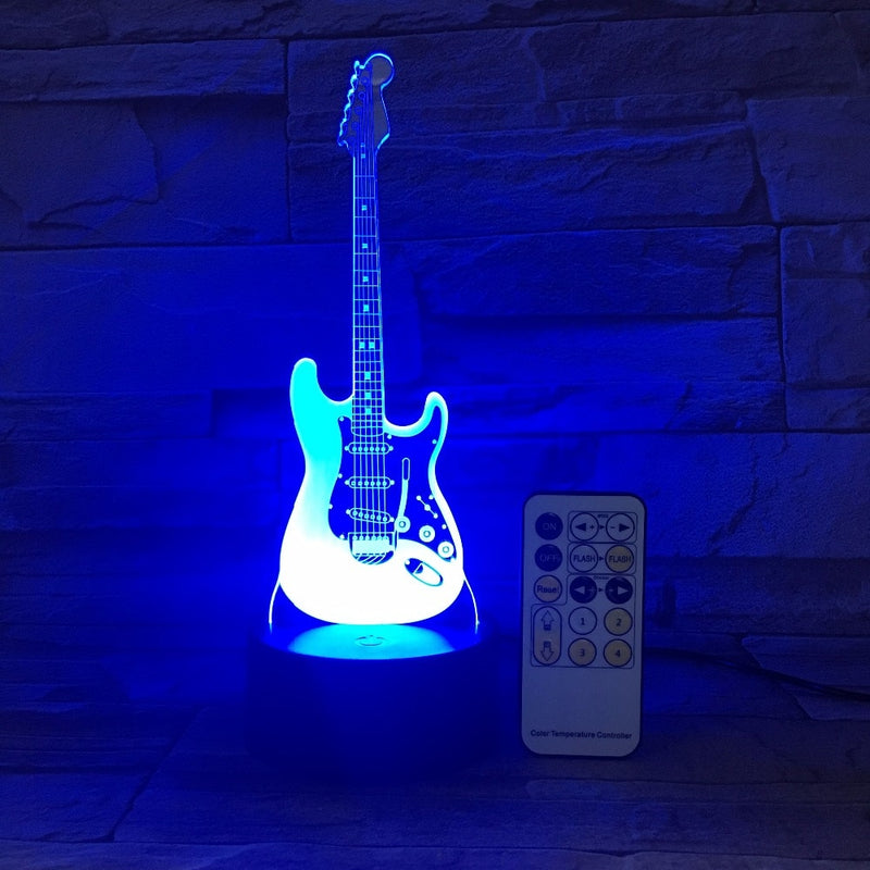 Color Changing Guitar Night Light