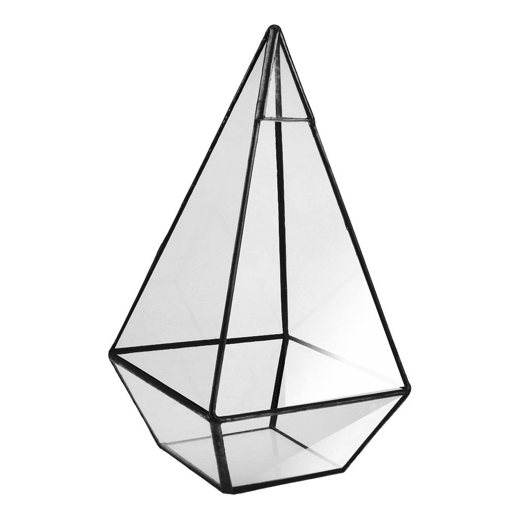 Pyramid Glass Terrarium - Kandy's Gadgets